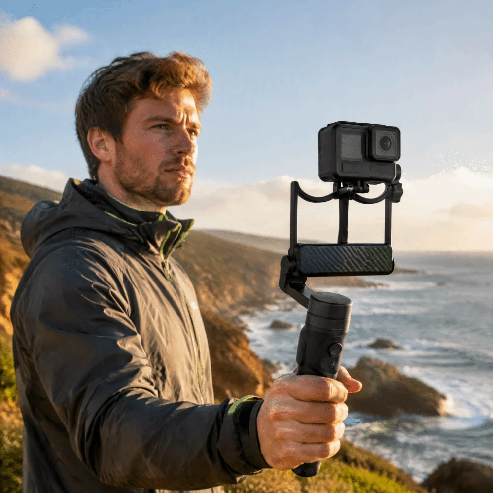 Plastic Gimbal Adapter Mount Black Left Right Adjustable Gimbal Mount Plate for DJI OSMO 8/7P/7/6 OM5 6 /OSMO Mobile4 3