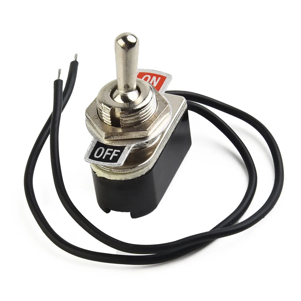1Pcs -Toggle Switch With Cable Wire SPST Rocker Switch On/Off Prewired Standard Electrical Equipment Accessories