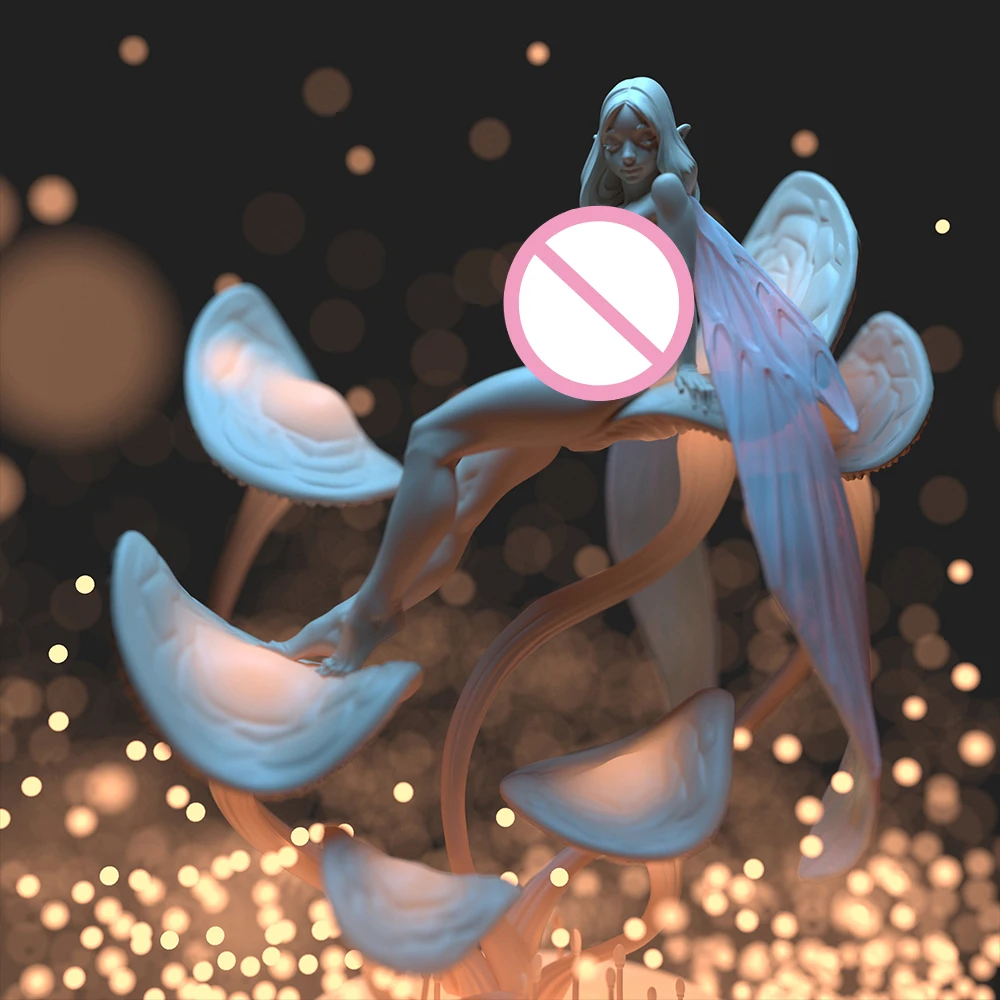 

1/24 3d Printing Model Kit Blackthorn Oona Moon Fae NSFW Anime Figure Model Kit DIY Miniature Reduction Statue Unpainted Toys