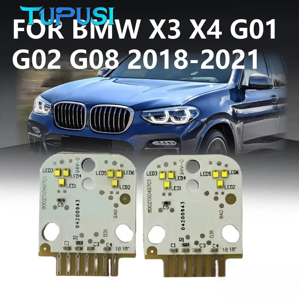Für BMW X3 X4 G01 G02 G08 2018-2021 DRL-Modul Tagfahrlicht Weiße LED-Scheinwerferplatine Angel Eye Chip Auto-Zubehör