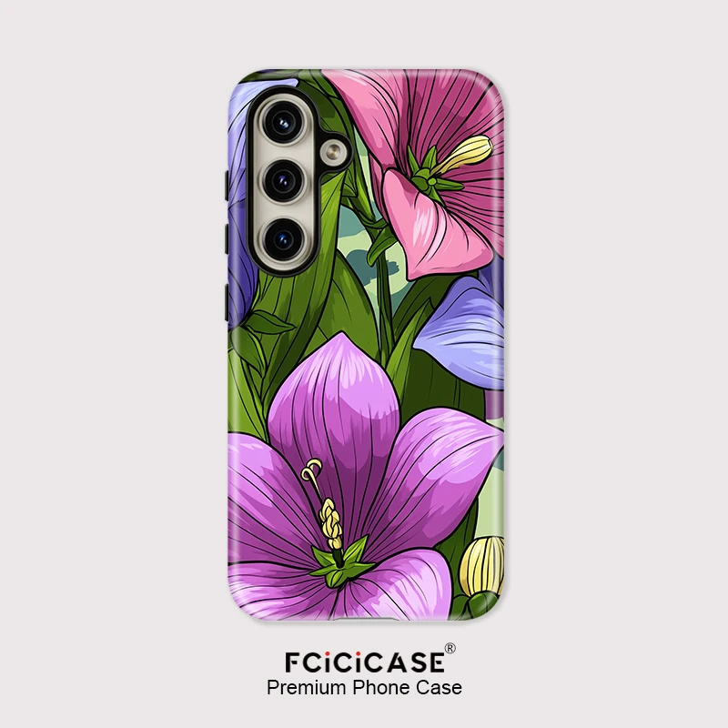 

Fcicicase Painting Flower Phone Case For Samsung Galaxy A16 A56 A36 Shockproof Silicone Soft TPU Cover For Samsung A 36 5G A26