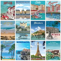 GATYZTORY 40x50cm Paint By Numbers Abstract Landscape Poster For Adults Kids Picture Drawing Adults Crafts Paint Kit Unique Gift