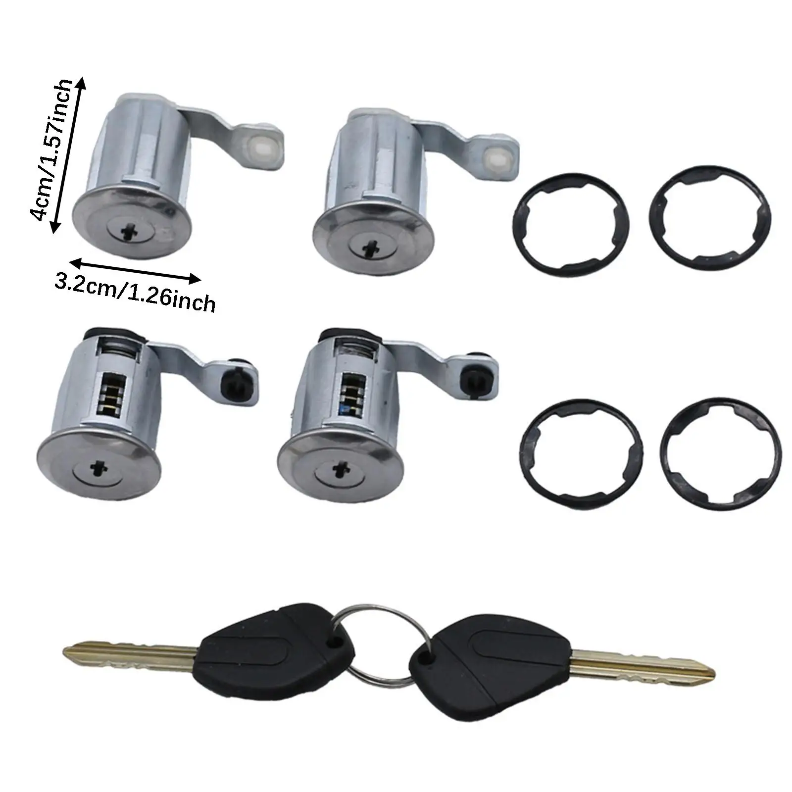 

Прочный металлический цилиндр замка автомобильной двери: полный комплект для обслуживания авто