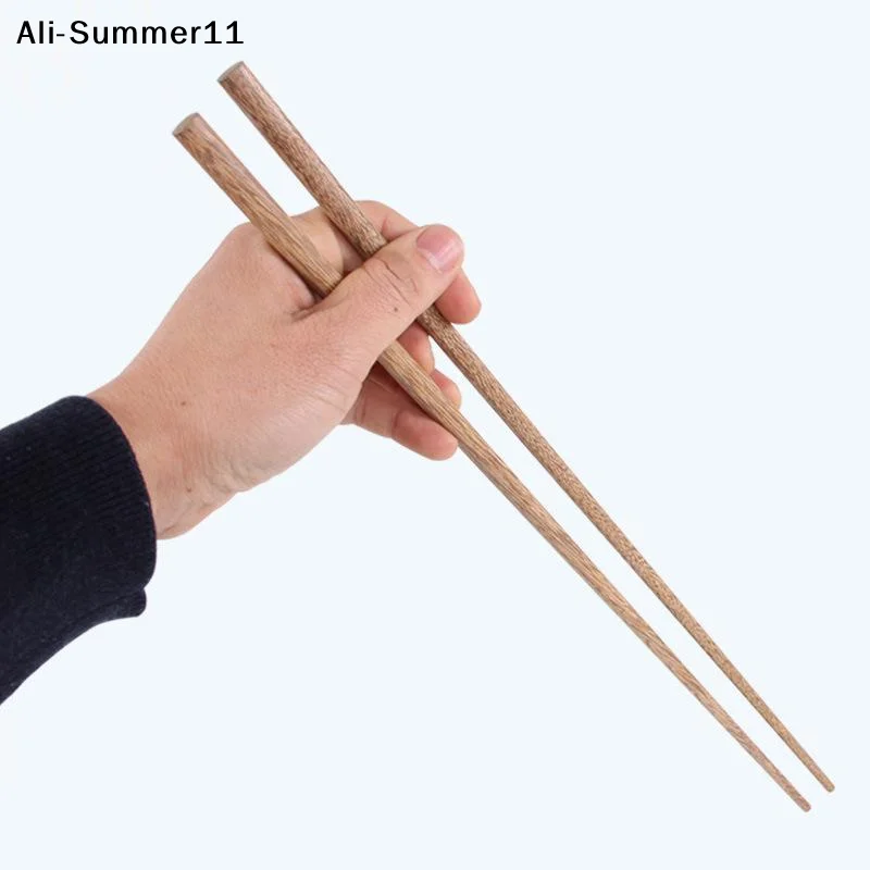 【Y】1Pair 32cm Length Deep Fry Kitchen Tools Noodle Chopsticks Food Sticks Chinese Style Lengthen Hot Pot Wooden Cooking