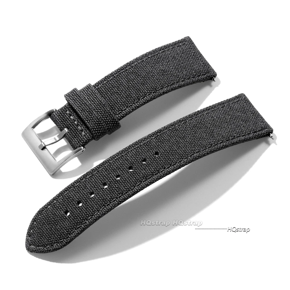 Sailcloth Uhrenarmband 20mm 22mm für Seiko Band Wasserdichtes Stoffarmband Schnellverschluss-Armband Hochwertiger Damengürtel