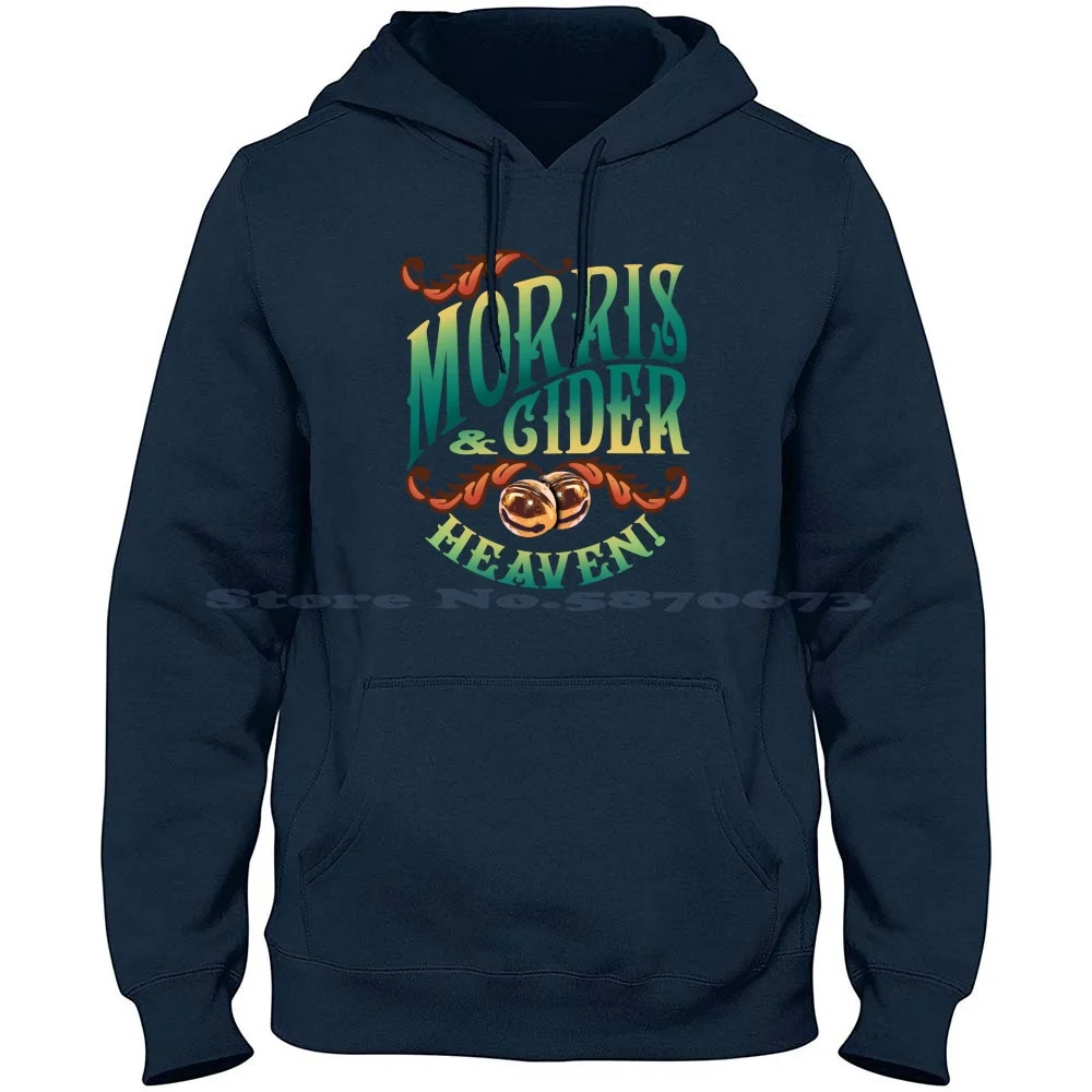 Morris & Cider 100% Cotton Hoodie Morris Dancing Morris Dancer Cotswold Border North West Rapper Longsword English British