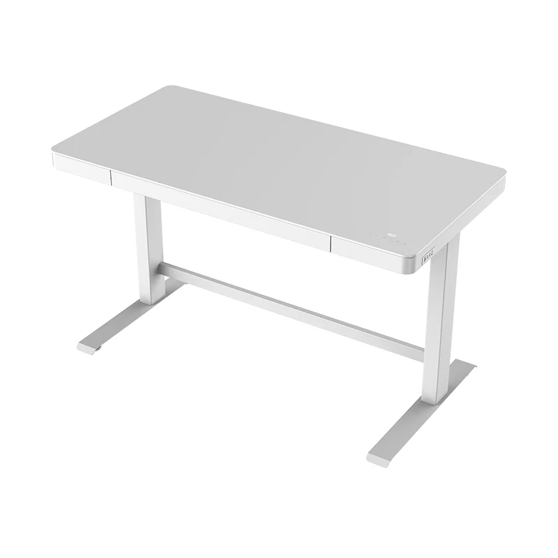 طاولة رسم زجاجية حديثة مريحة بارتفاع كهربائي قابل للتعديل مع أدراج #2