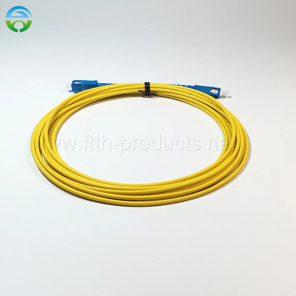 5 pcs Fiber Optical Patch Cord SC/UPC-SC/UPC SM Simplex G652D 3.0