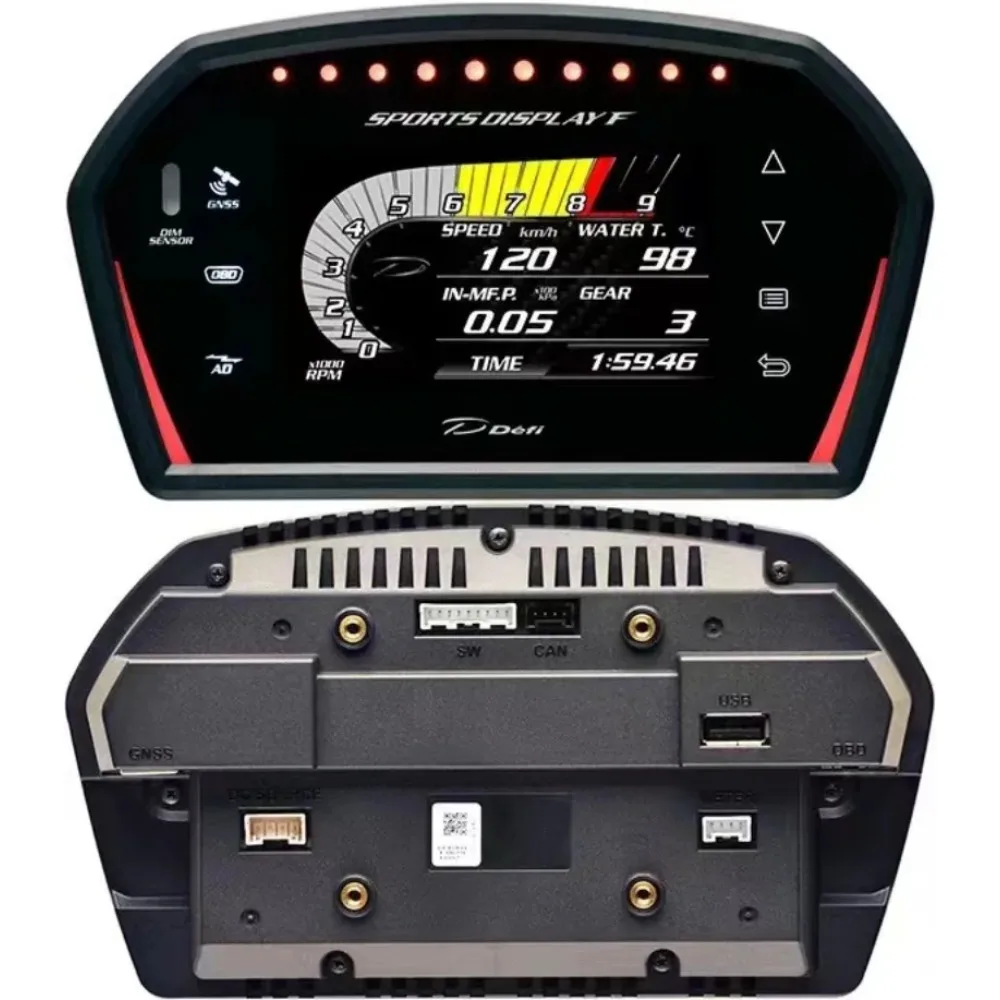 Automobile Modification Multi-function Obd Liquid Crystal Meter Speed Turbine Water Temperature Oil Pressure Speedometer