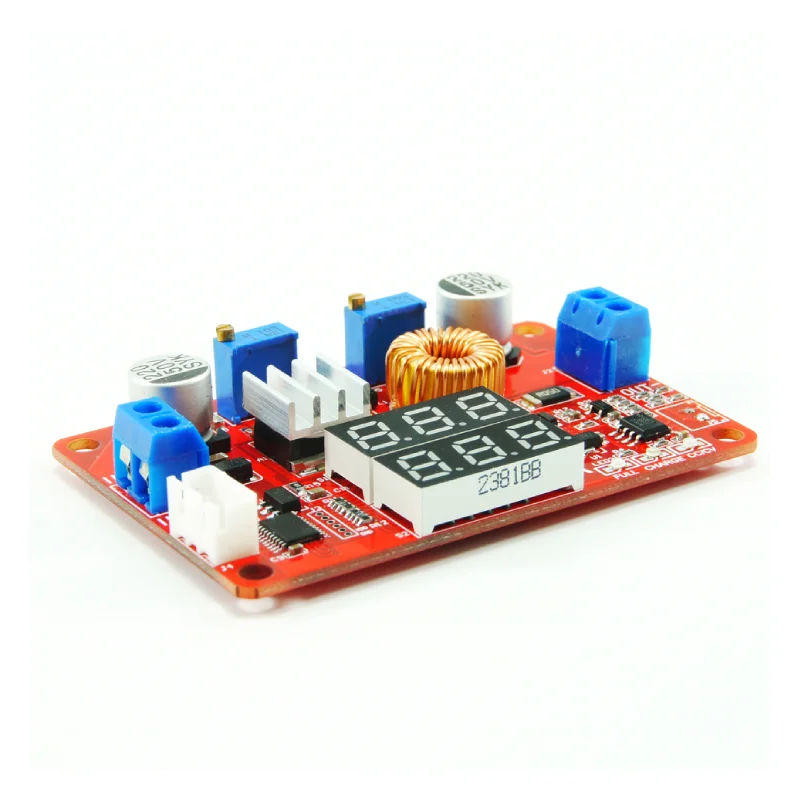 5A 75W 3-digit buck modul elektrické napětí regulátor konvertor energie poskytnout nastavitelný step-down modul stejnosměrný 5-35V červená modrá displej
