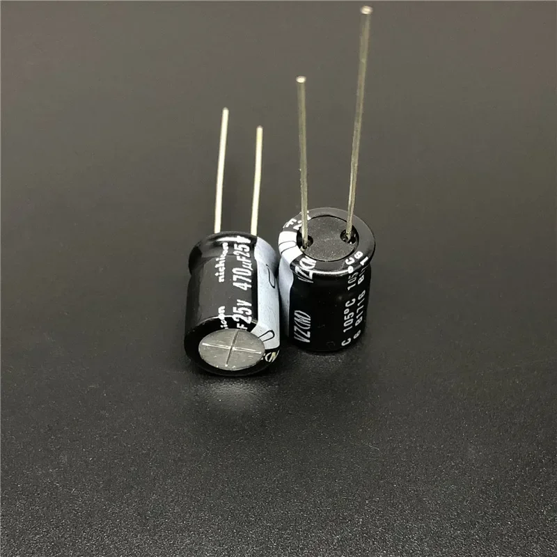 10Pcs/100Pcs 470uF 25V NICHICON VZ Series 10x12.5mm 25V470uF Wide Temperature Range Aluminum Electrolytic Capacitor