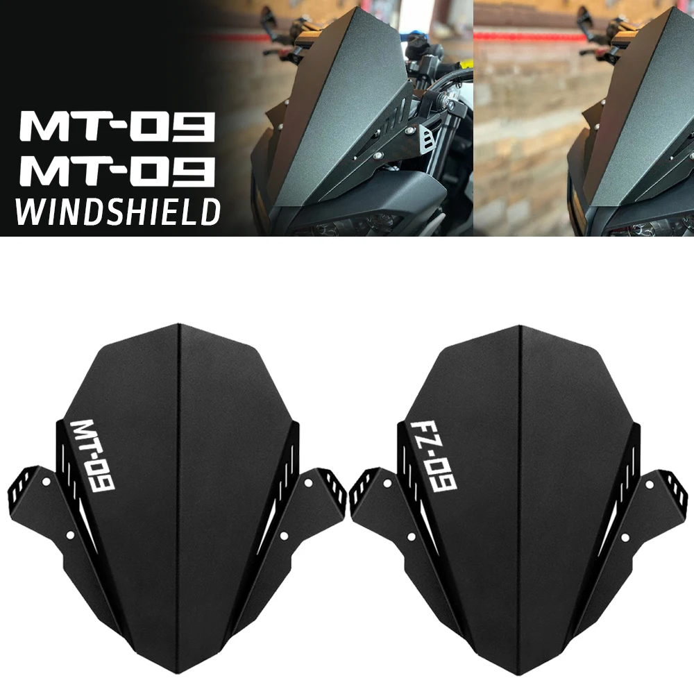 

Windshield Windscreen Aluminum Kit Deflector FOR YAMAHA MT-09 2017 2018 2019 2020 MT 09 MT09 FZ09 FZ fz 09 2021-2025 Motorcycle