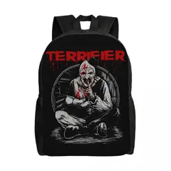 Custom Horror Halloween Movie Terrifier Clown Backpack Women Men Fashion Bookbag for School College Bags