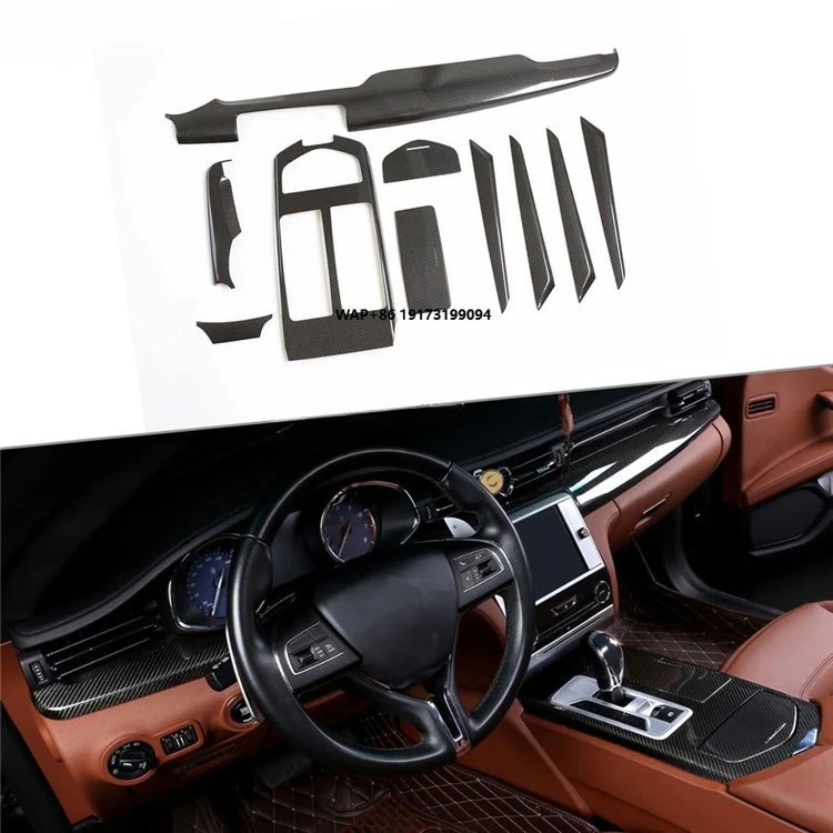 

Carbon Fiber Dashboard AC Air Vent Gear Shift Panel Door Interior Trim Covers for Quattroporte 2013-2020