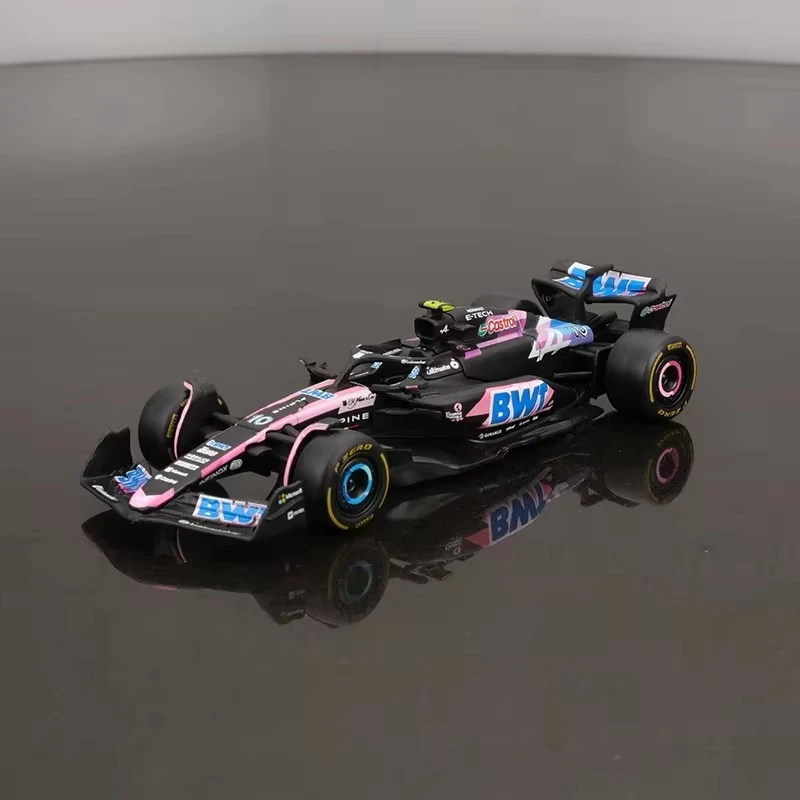 New Bburago 1:43 BWT Alpine F1 Team A524 2024 #31 Esteban Ocon #10 Pierre Gasly  Alloy Car Die Cast Model FORMULA 1 Racing Car