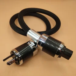 Hi-End FURUTECH Alpha PS-950 Alpha-OCC Conductor Carbon Fiber Flagship Hi-Fi Upgrade Power Cord AC Power Cable MADE IN JAPAN