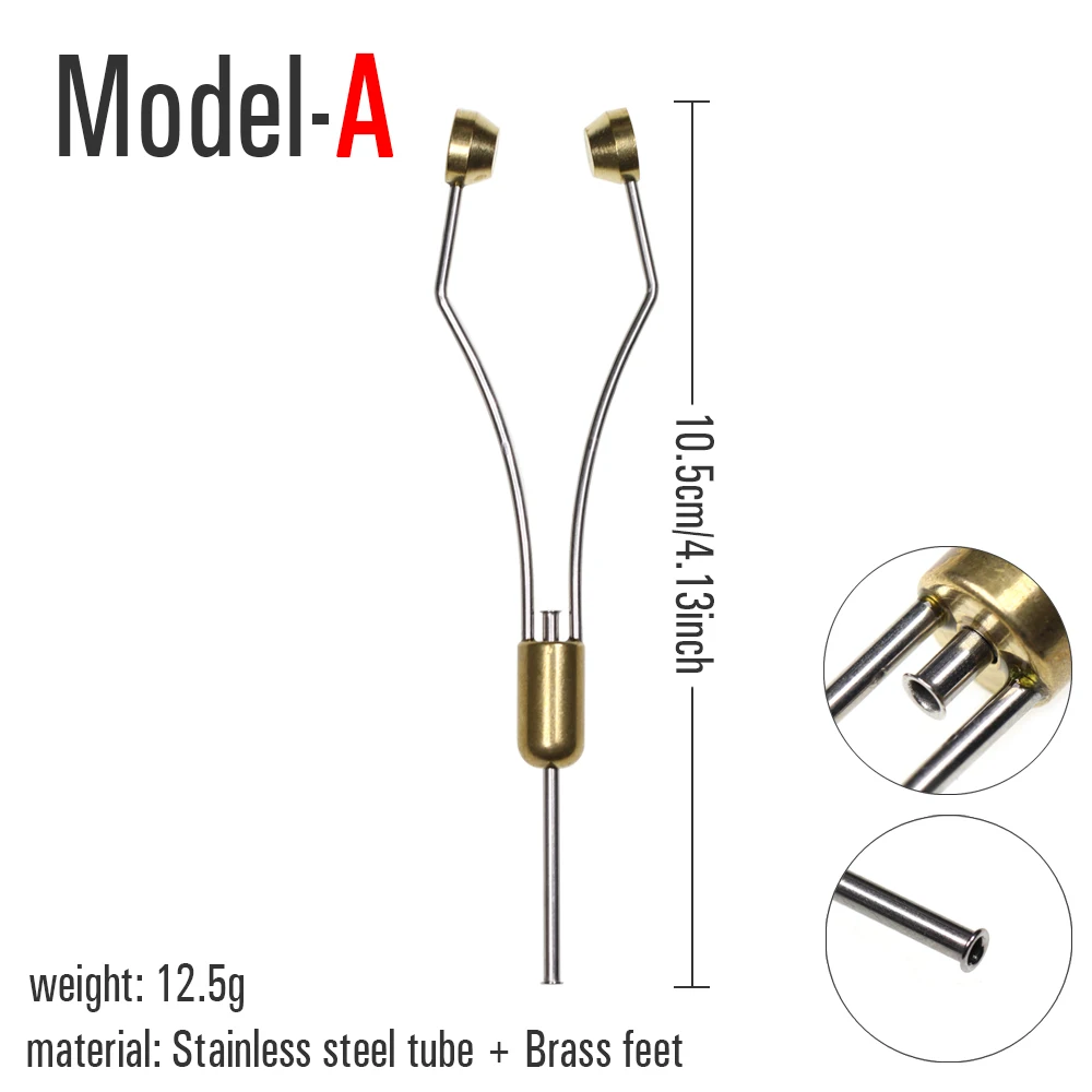 Vtwins Fly Tying Tool Fly Tying Bobbin Fishing Tools and Accessories Brass Stainless Steel Tackle For Fly Fishing Flies