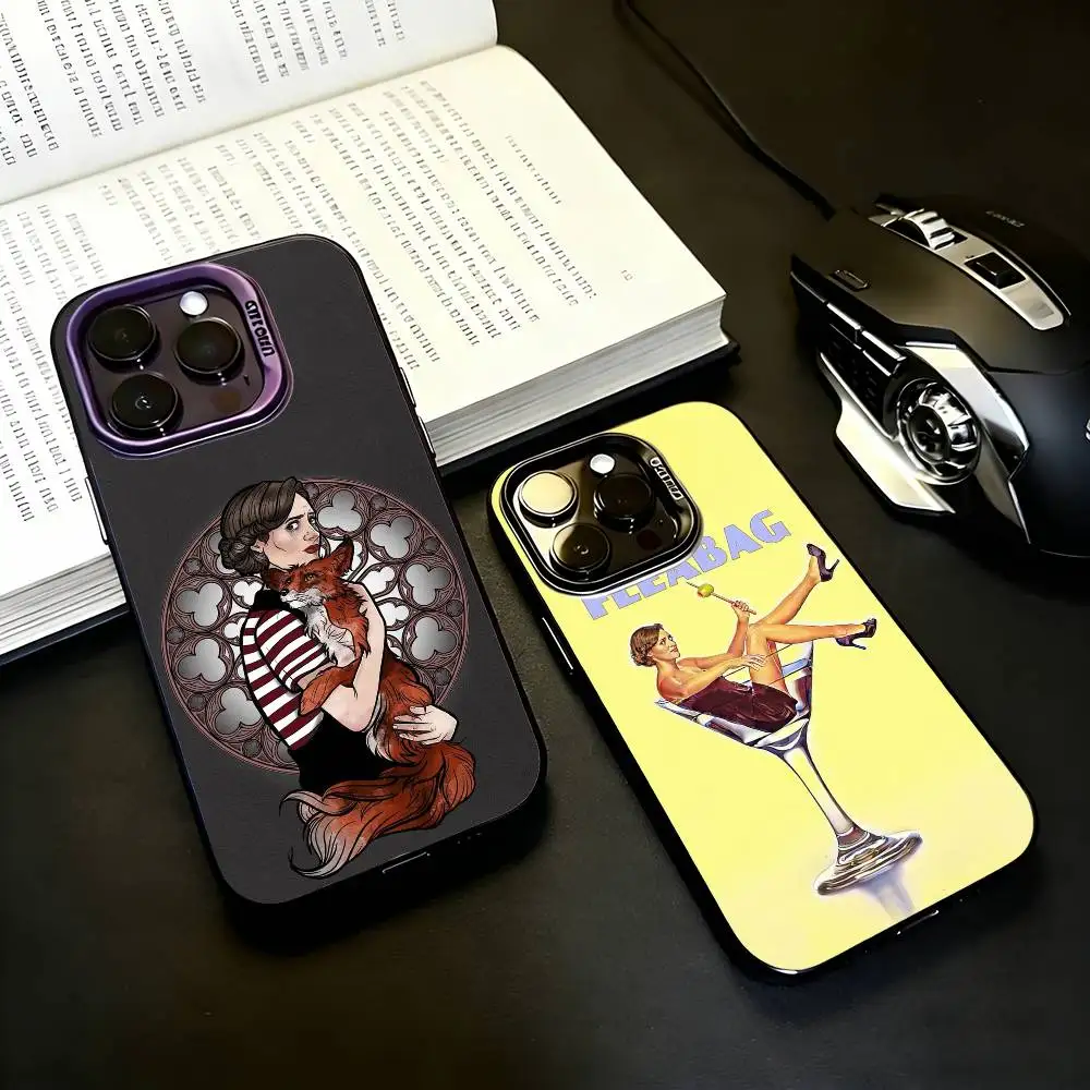 

TV F-Fleabag-ES S-Show Phone Case For iPhone17,16,15,14,13,12,11 Plus,Pro Max Black Candy silver phone case