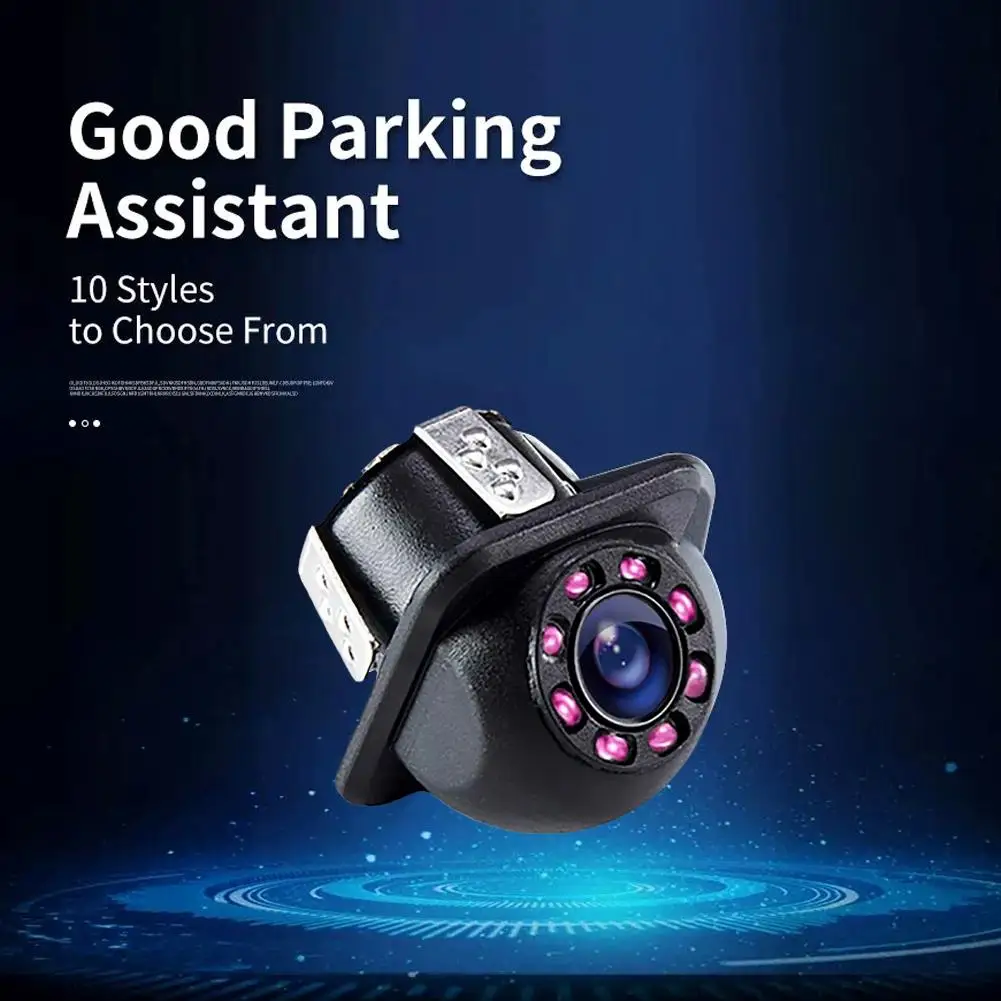 8 LED Auto Parking Assistance Car Infrared Night Vision Wide Angle Backup Camera 170° Car Rear View Camera Parking Monitoring ﻿