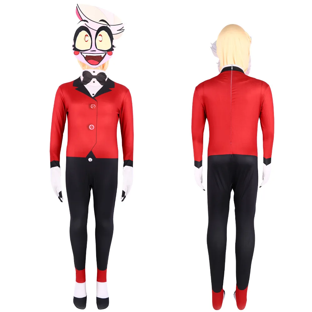 

Anime Hazbin Costume Hotel Cosplay Angel Dust Jumpsuit Charlie Morningstar Uniform Adult Women Men Halloween Party Clothes