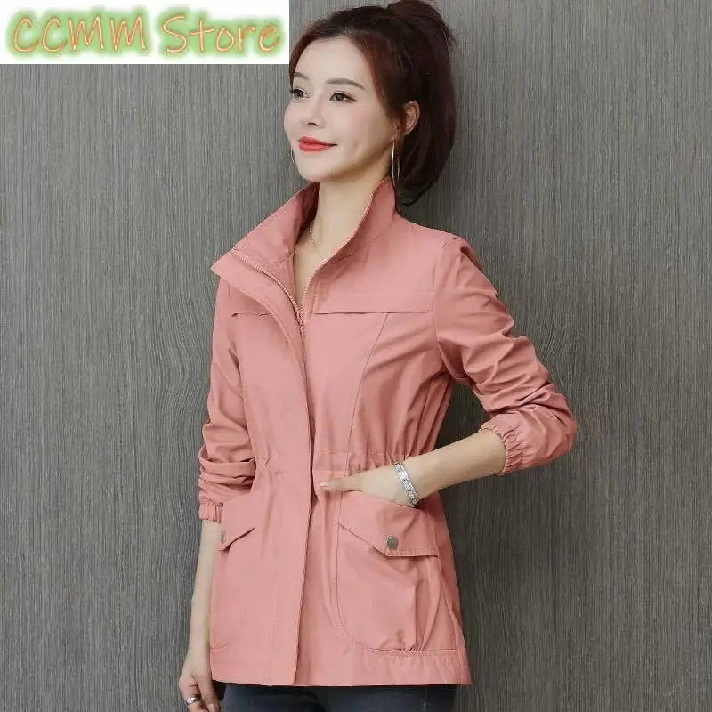 

Двухэтажная женская одежда Gary, новая женская корейская куртка на талии, тонкая ветровка, пальто в западном стиле