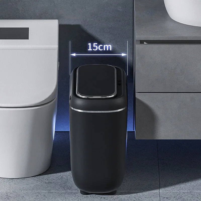 Xiaomi 14L Smart Sensor Trash Can With Display Recharging Automatic Wastebin For Bathroom Kitchen Toilet Wastebasket