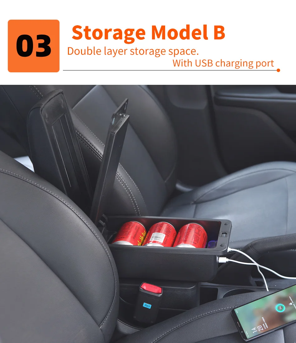 For Nissan Kicks Armrest Box Car Storage Box Interior Details Special Retrofit Parts Center Car Accessories Arm 2016-2021