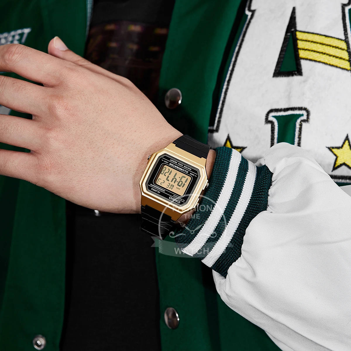 ساعة كاسيو للرجال LED relogio ساعة رقمية مقاومة للماء W-217HM-9A