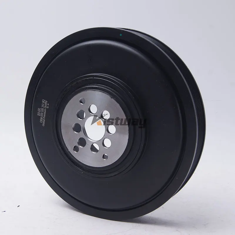 1PCS 059105251BQ Diesel Harmonic Balancer Crankshaft Pulley For Audi A4 A5 S5 A6 A7 A8 Q5 Q7 For VW Touareg Porsche Cayenne 3.0T