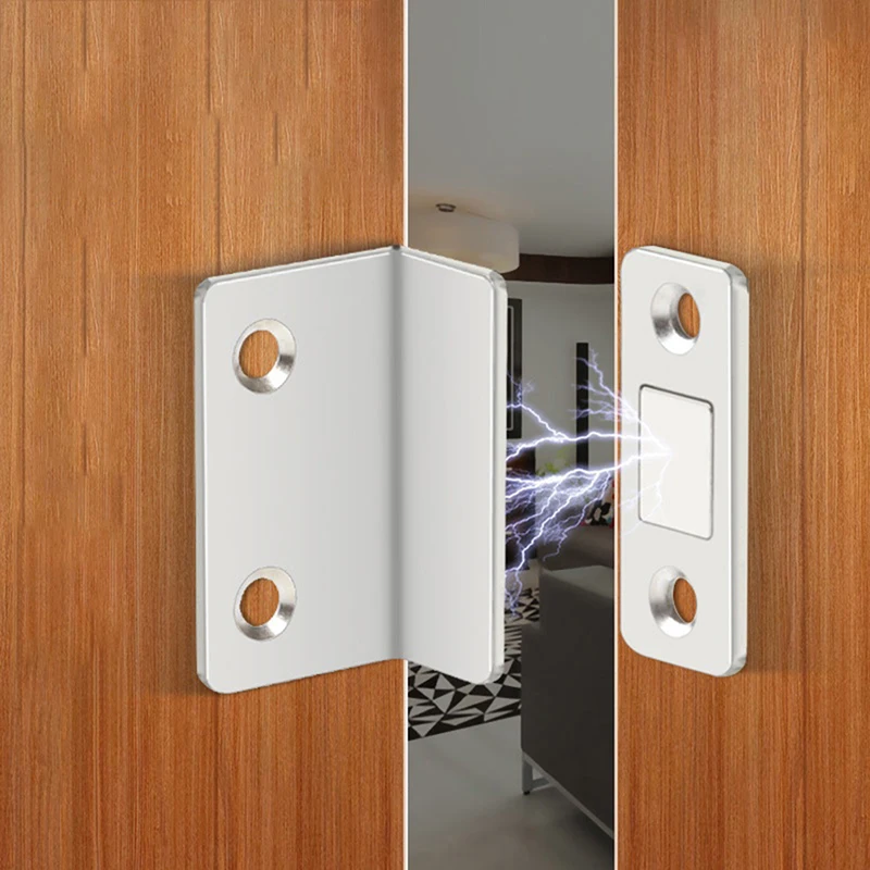 Strong Door Stopper Cabinet Door Catches Latch Furniture Doors Magnetic lock Cupboard Ultra Magnetic Door Suction Tool
