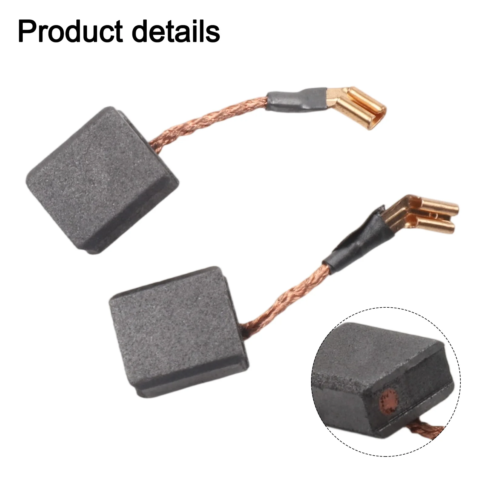Replacement Carbon Brush Set Motor Repair Part Number NA121485 Angle Grinder Intermittent Use Metal Components