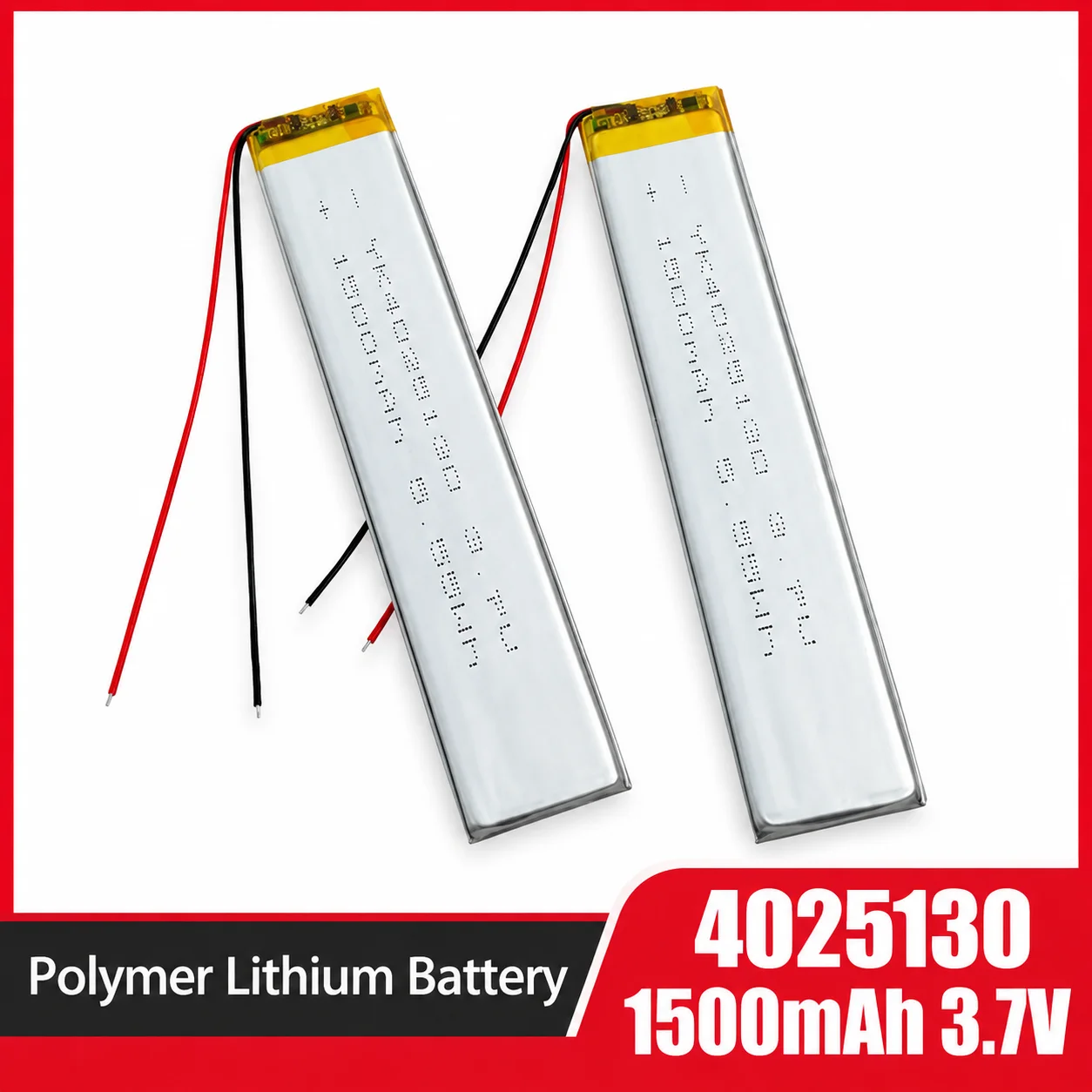 4025130 3.7V 1500mAh Polymer Lithium Battery Cell For DVD GPS Bluetooth Recorder Mirror Headlight Cabinet Strip Lighting Devices