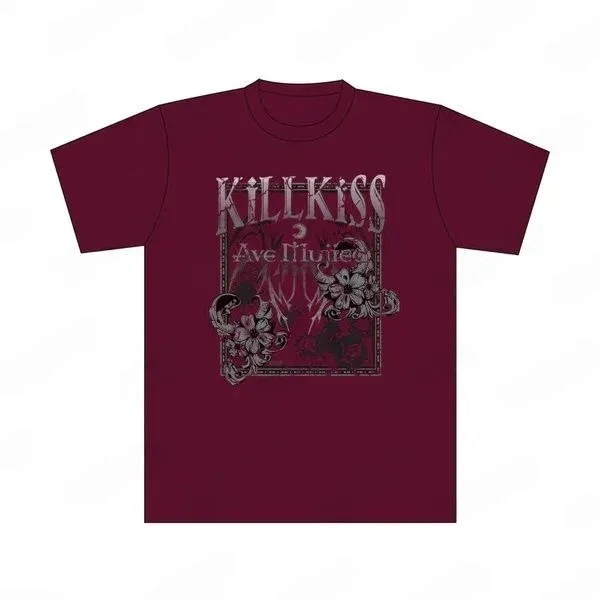 BanG Dream Ave Mujica KiLLKiSS Akane Yonezawa Nyamu Yūtenji Printed  Anime T-shirt Casual Student Loose Tops Anime Clothes