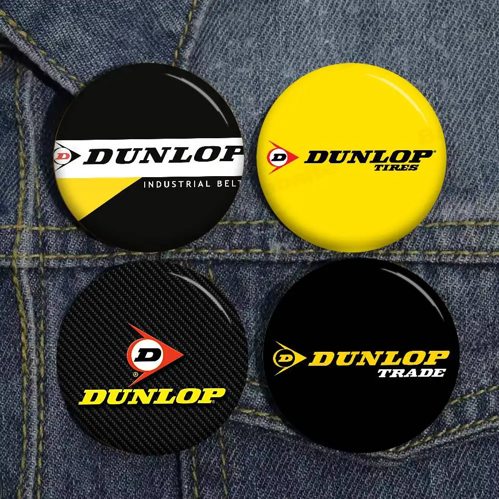 Dunlops Creative Pins Funny Faces Round Snap-in Brooch Badge Backpack Hat Accessories Jewelry Gifts