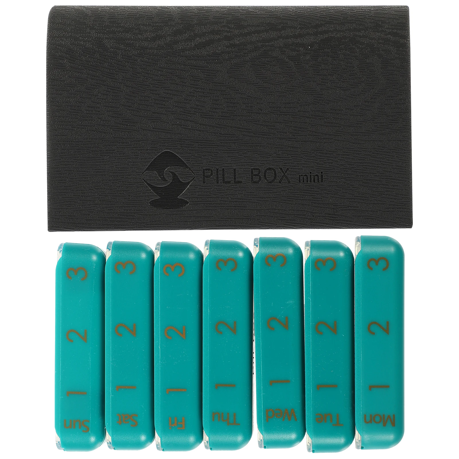 

Portable Medicine Case Weekly Organizer Storage Bag Reusable Pill Container Travel Size Large Compartment Compact Holder Durable