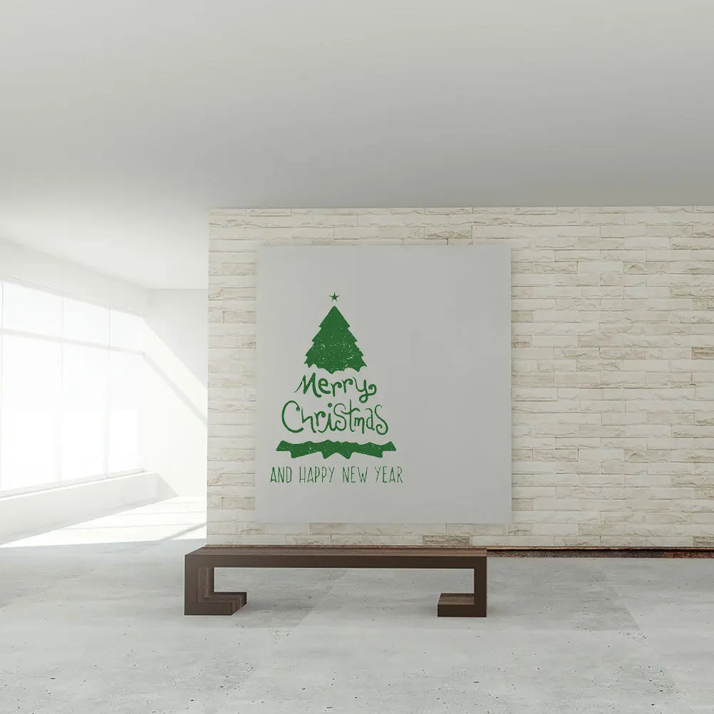 

2pcs Christmas Tree Wall Stickers Pvc Xmas Window Clings For Home Hotel Restaurant Glass Decoration Merry Christmas Happy New