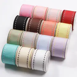 5Yards Jump Dots Grosgrain Ribbon Macaron Color Lace for DIY Hair Bows Hat Decor Craft Suppies Clothing Sewing Gift Wrapping