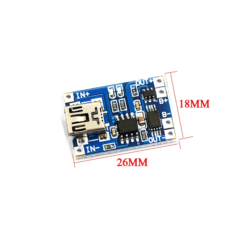 5Pcs TP4056 +Protection Dual Functions 5V 1A Micro USB 18650 Lithium Battery Charging Board Charger Module TYPE-C Connector