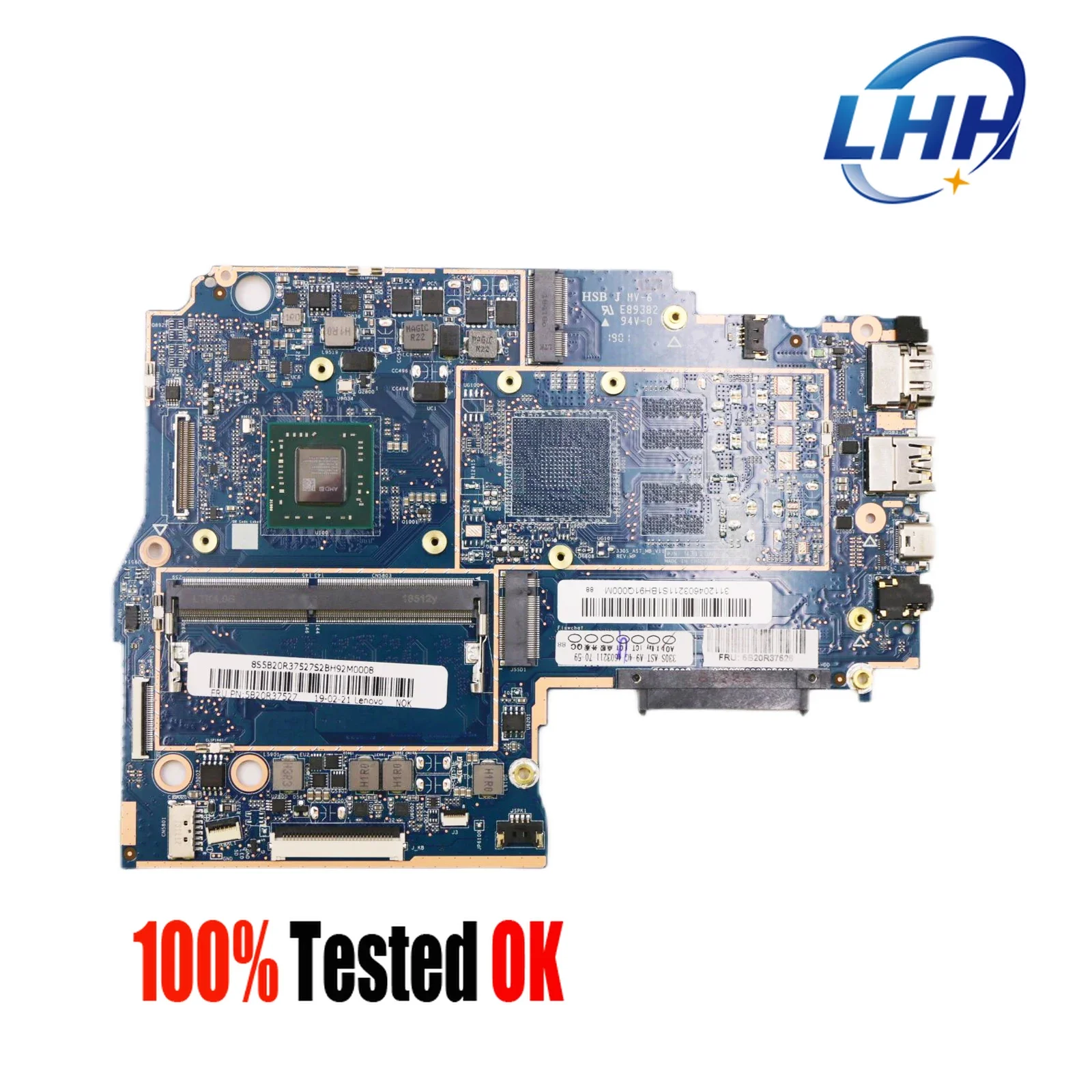 For Lenovo Ideapad 330S-15AST Laptop Motherboard 5B20R37526 Mainboard with CPU  AMD A9-9425 UMA 100% Tested Ok