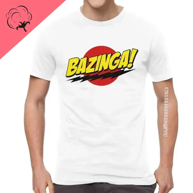 Bazinga Sheldon Cooper Geek TBBT Tshirt Unique Tee Top dropshipping The Big Bang Theory T Shirts Men's Novelty Tops