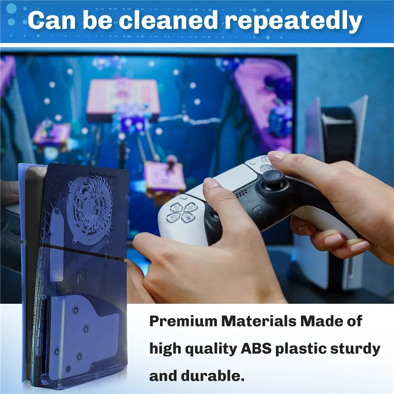 

Console Case For SONY Playstation PS5 Slim Optical Drive Console Case Replacement Hard Case Shell Accessories
