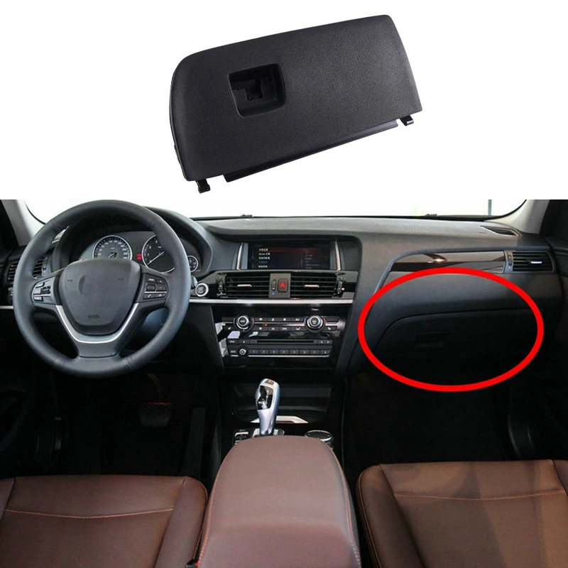 

1 Pcs Glove Box Cover Front Dash Lid Glove Box Cover 51166839000 Black Car For BMW X3 F25 2011-2017