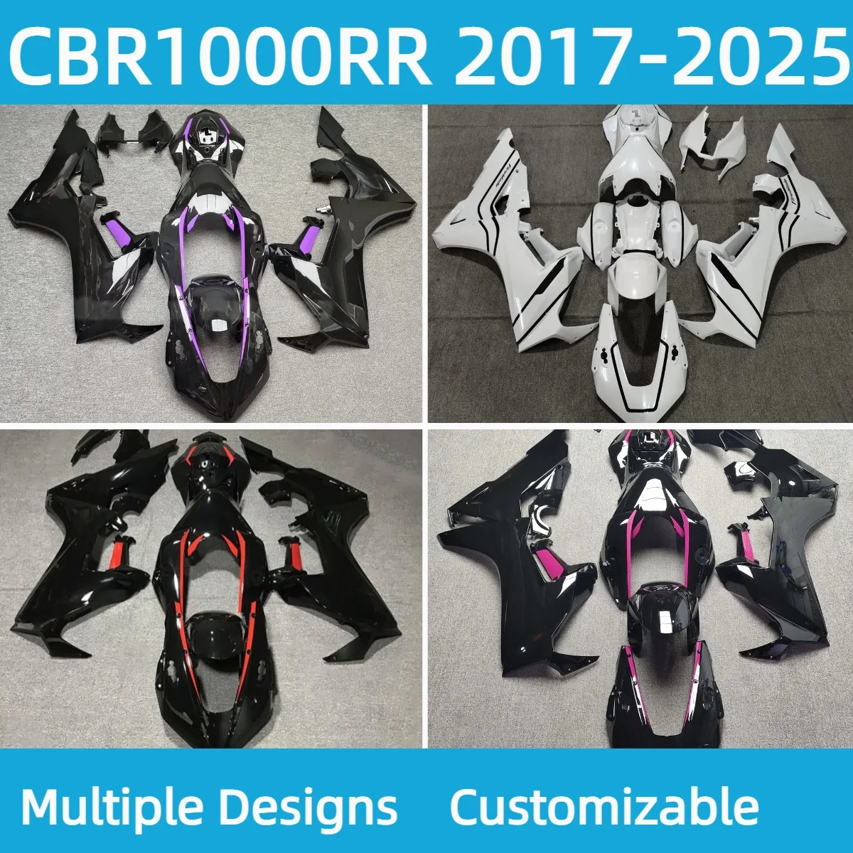 

For Honda CBR1000RR 2017 2018 2019-2025 Injection Fairings CBR 1000RR 17-25 Motorcycle Fairing Set Body Kit Plastic
