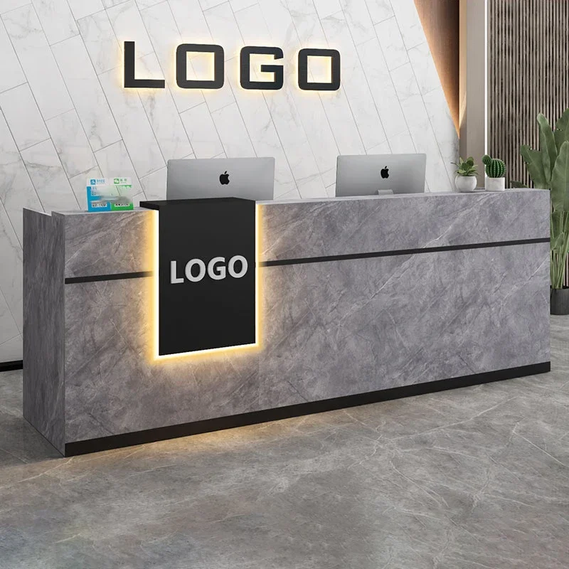 Salon Acrylic Reception Desk Podium Restaurant Banco Barbershop Salon Front Desk Customizable Recepcion Mostrador Bar Furniture