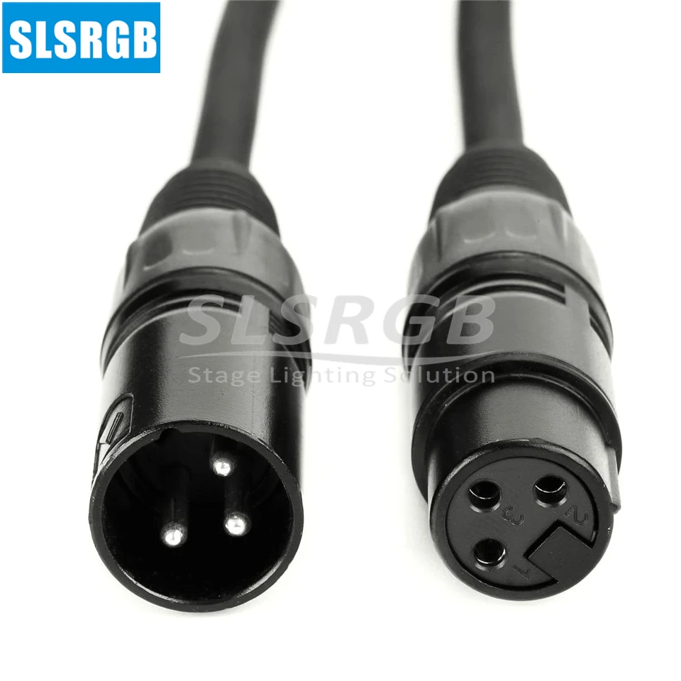 3Pin XLR Dmx512 كابل 1.5 متر 2 متر 3 متر DMX كابل DMX خط LED الاسمية تتحرك رئيس ضوء المرحلة ضوء XLR موصل Dmx Dj المعدات