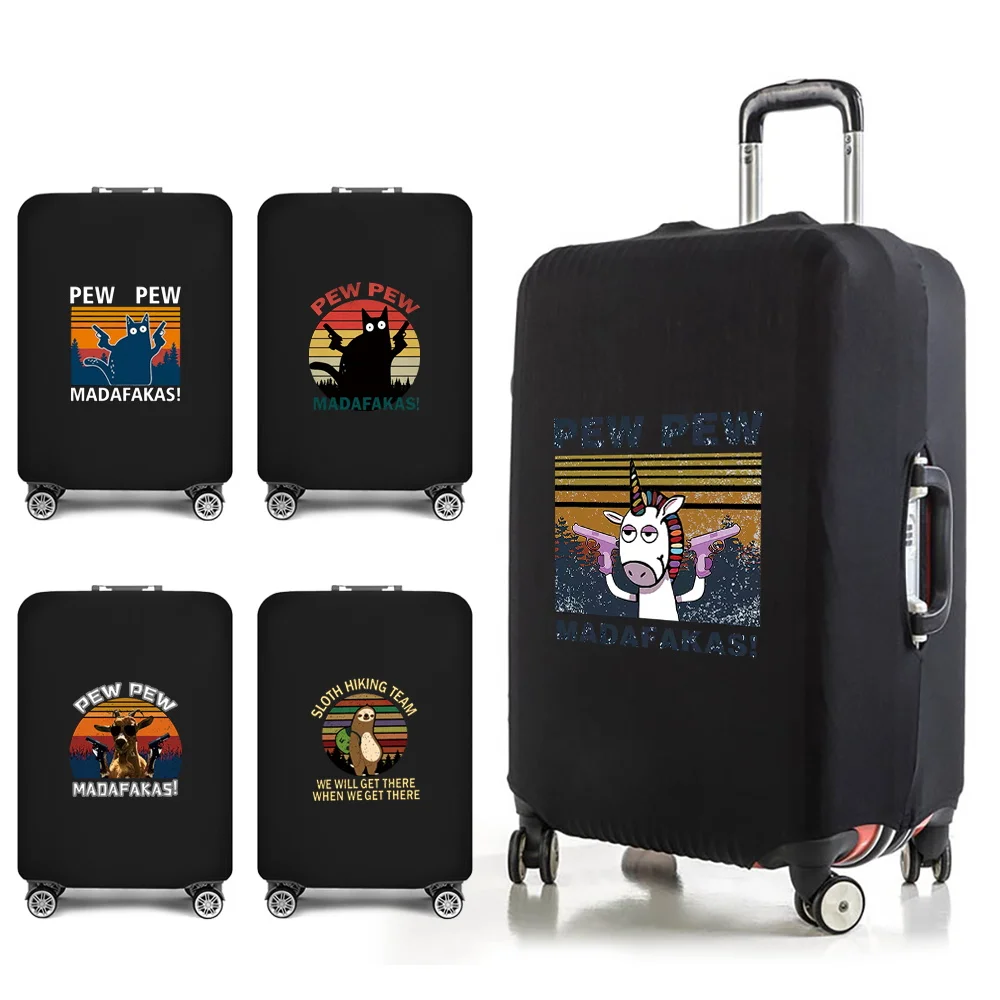 

Travel Essentials Bags and Suitcase Cover for 18-32 Inch Pew Print Trolley Case Traveling Accessories Carry-ons Luggage Covers