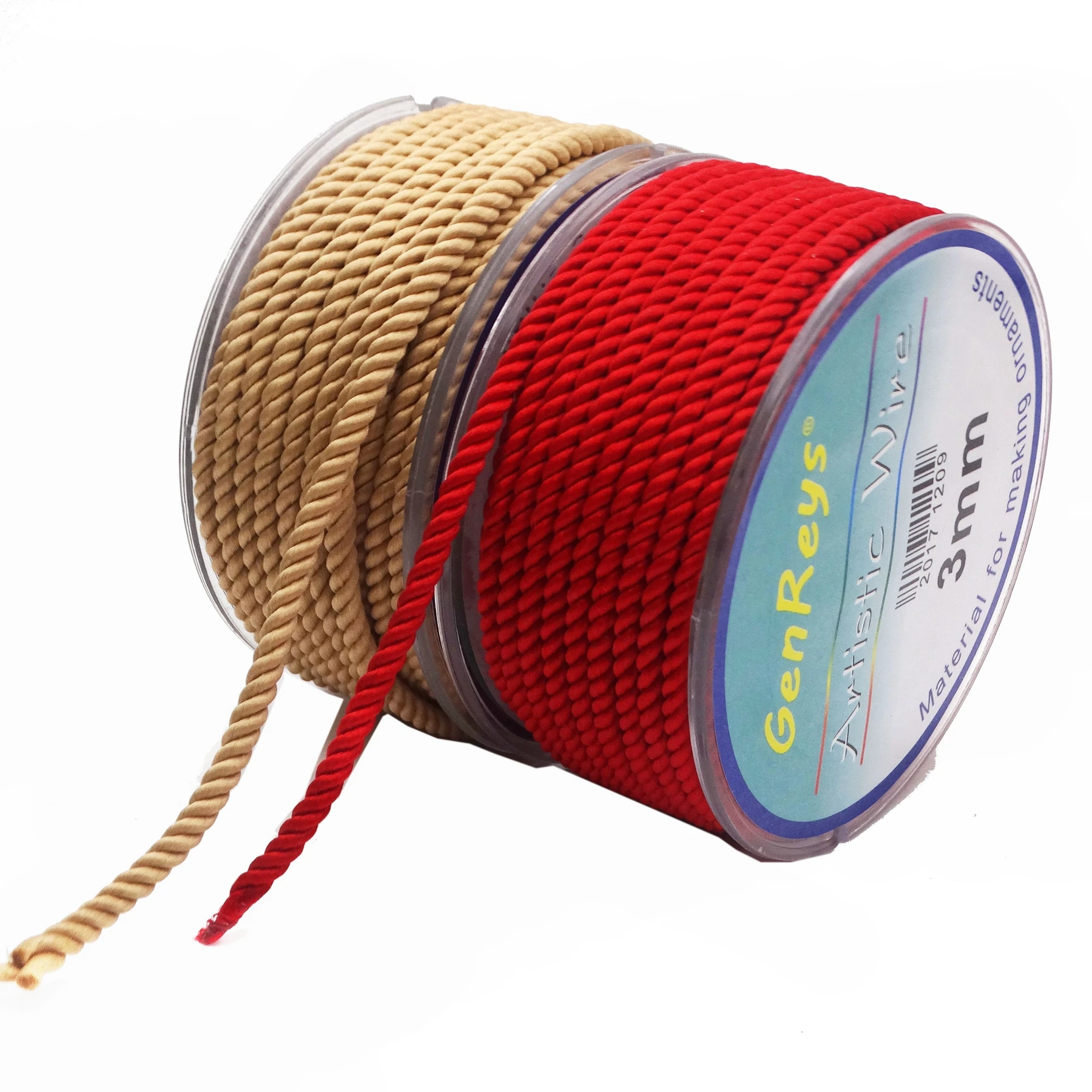 

3.0mm thick twist cotton line thread DIY bracelet rope inelasticity cord necklace rope 10m