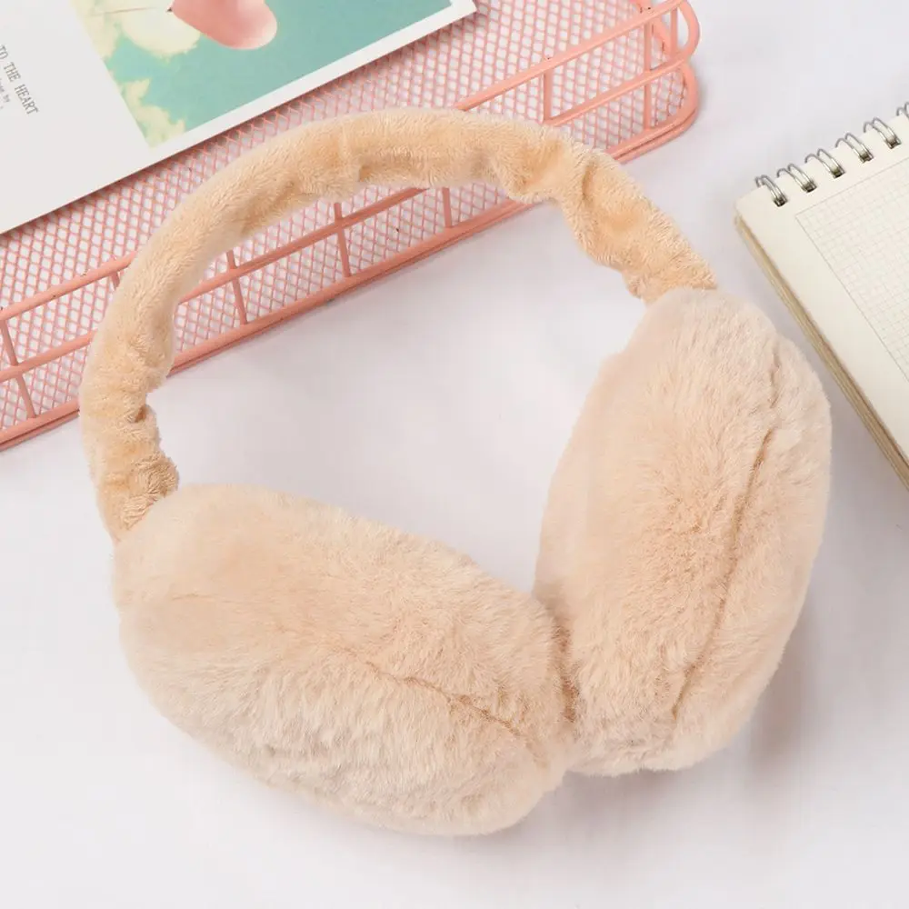 Adjustable Autumn And Winter Warmer Women Earmuffs Solid Color Earflaps Ear Cover Apparel Accessories
