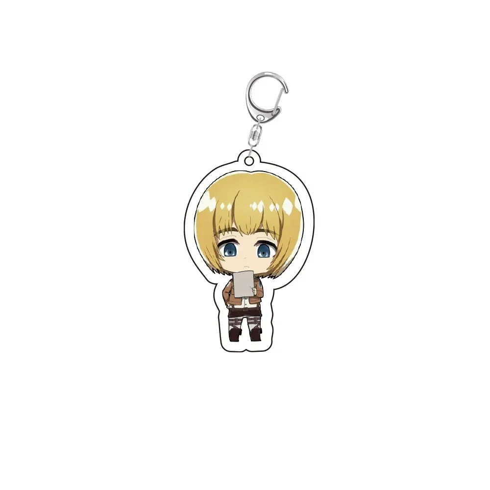 Game Shingeki No Kyojin/Attack on Titan Levi Ackerman Eren Jaeger Cosplay Acrylic Keychain Pendant  Ambitus  Anime