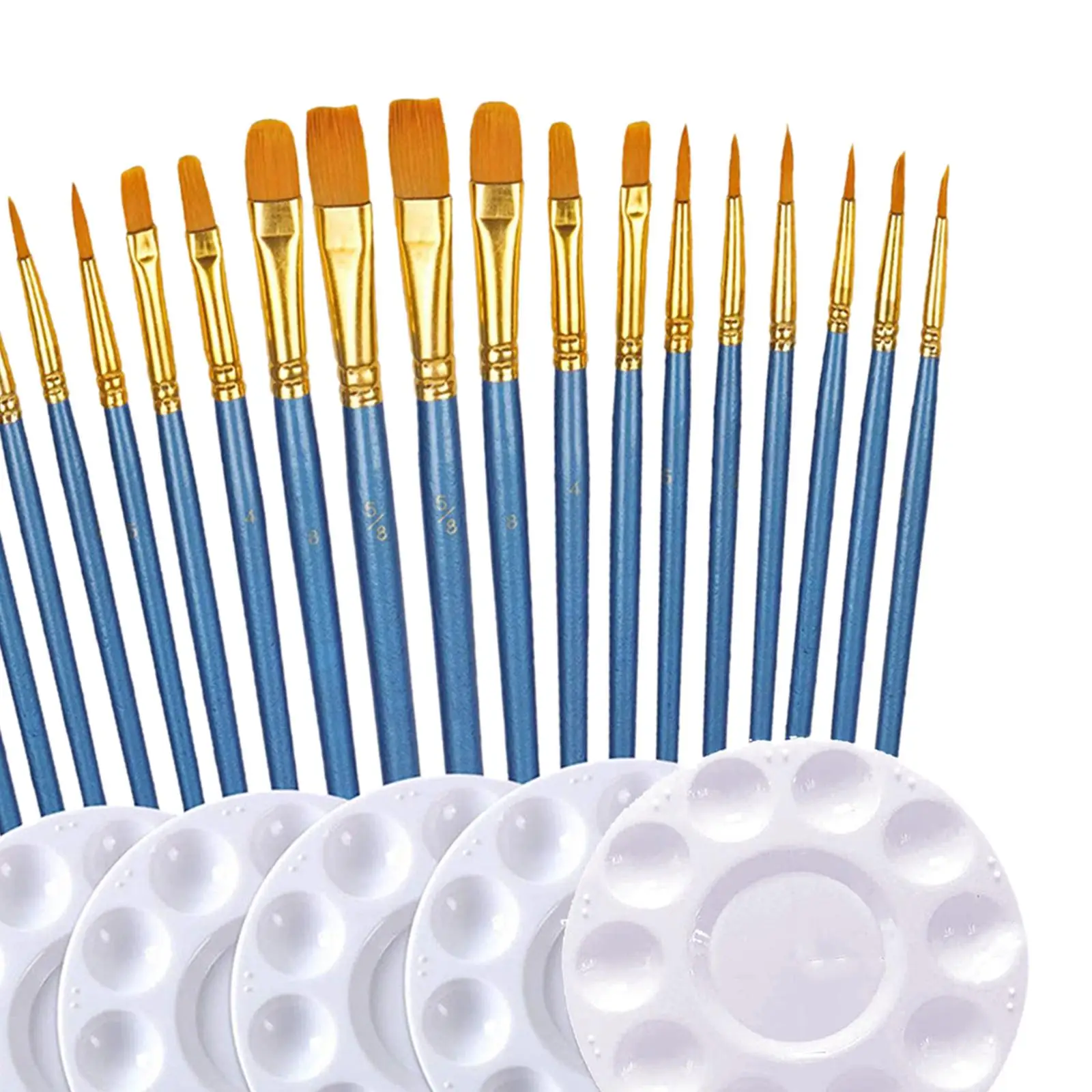 25Pcs Acrylic Painting Writing Professional Drawing Nylon Hair Brushes Paint
